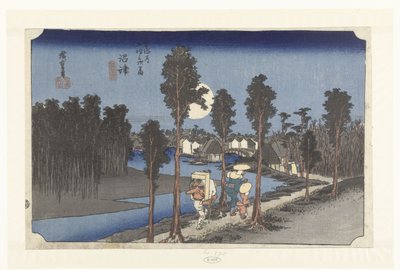Numazu at Dusk by Hiroshige (I) , Utagawa