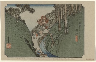 Okabe (The Tōkaidō by Hiroshige) by Hiroshige (I) , Utagawa
