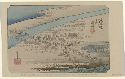 Shimada (one of the fifty-three noted places on Tokaido) by Hiroshige (I) , Utagawa