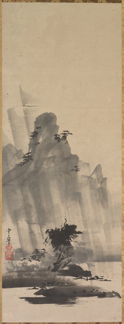 Mountain and River in Storm by Hirowatari Setsuzan