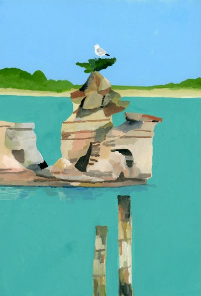 Seagull Resting by Hiroyuki Izutsu