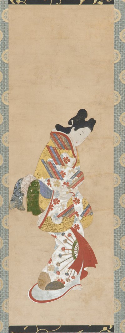 Standing Figure of a Woman, 18th Century by Hishikawa Morofusa