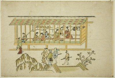 A House of Courtesans, from the series The Appearance of Yoshiwara by Hishikawa Moronobu
