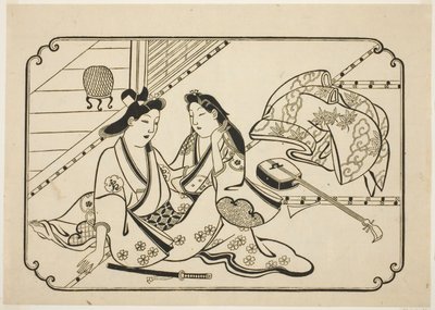 After a Little Music, from an Untitled Series of 12 Erotic Prints by Hishikawa Moronobu