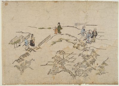 Yoshiwara no Tei, c.1680 by Hishikawa Moronobu