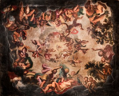 Ceiling of the Elysium Room, Bolsover Castle, Derbyshire by Historic England Staff Photographer