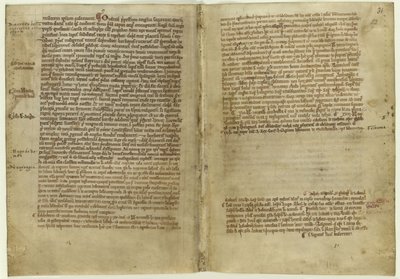 Verse Account of Magna Carta in the Chronicle of Melrose Abbey, 1270s by Historical Document