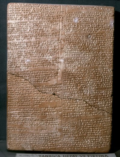 Ancient Orient Art (Hittite): Cuneiform Tablet in Hittite Language by Hittite
