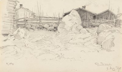 Cottages in Puutikkala by Hjalmar Munsterhjelm