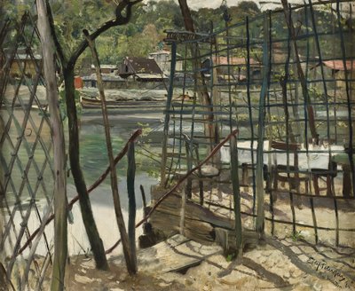 Landscape from Meudon, France by Hjalmer Eilif Emanuel Peterssen