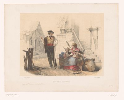 Family in Basque Costumes by Hélène Feillet