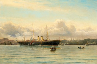 Imperial Yacht Polestar in Copenhagen Harbour by Holger Peter Svane Lübbers