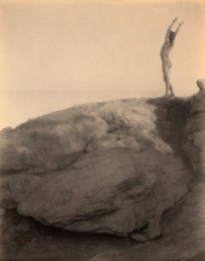 Boy in Rocky Landscape by F. Holland Day by Holland Fred Day