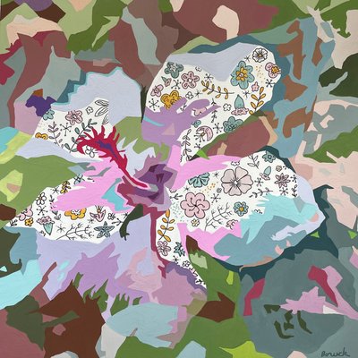 Floral Abstract #7 by Holly Boruck