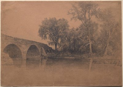 Bridge at Leeds, Green County, N.Y. by Homer Dodge Martin
