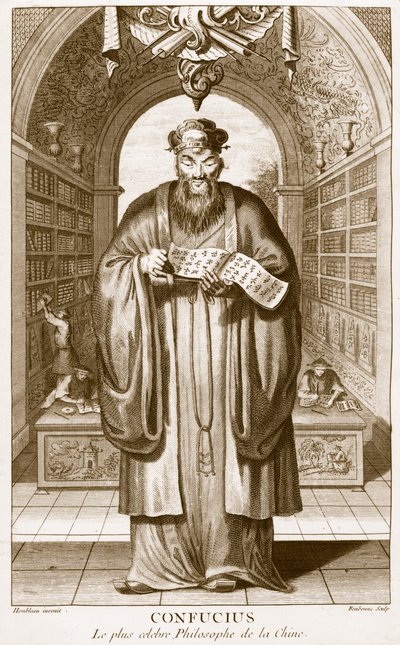 Kong-Fu-Tse, or Confucius, the Most Celebrated Philosopher of China, Engraved by Henry Fletcher by Honbleau