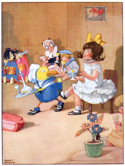 I am almost afraid he put out his tongue, illustration from 