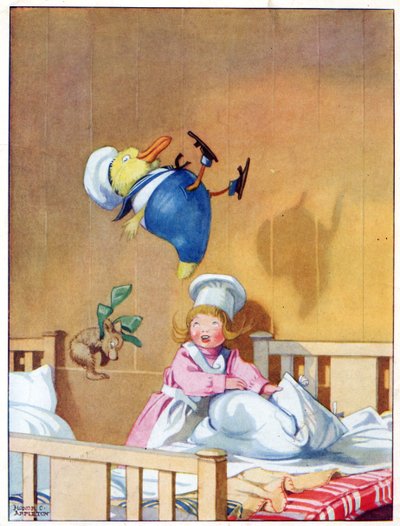 They bounced about on the springs, illustration from 