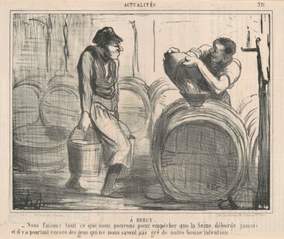 At Bercy: We Do ... What We Can ... by Honoré Daumier