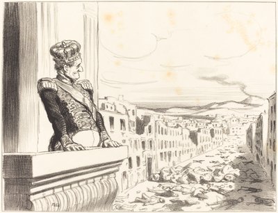 In Naples - The Best of Kings... (1st plate) by Honoré Daumier