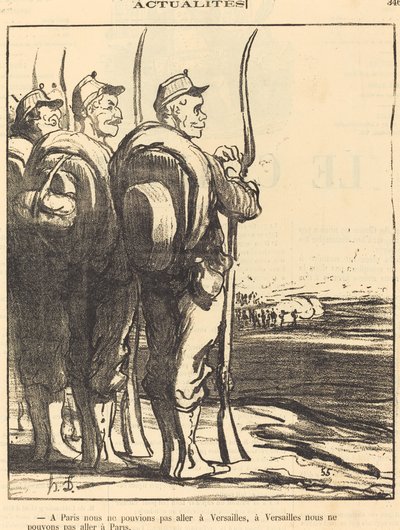 In Paris We Could Not... Go to Versailles... by Honoré Daumier