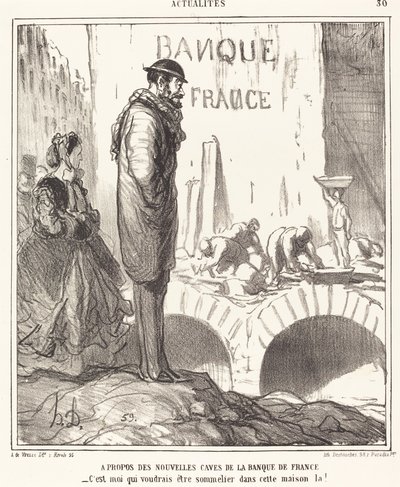 About the... Vaults of the Bank of France by Honoré Daumier