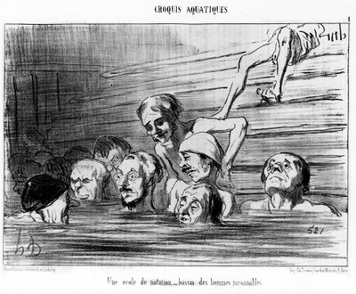 A swimming school, a pool of reasonable men: illustration taken from “Sketch d