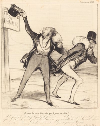 To All Well-Born Hearts, the Homeland is Dear!!! by Honoré Daumier