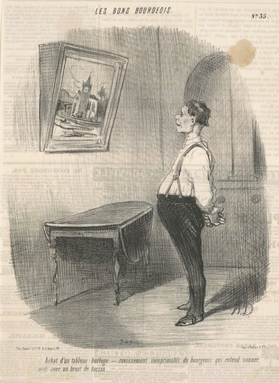 Purchase of a Clock Painting by Honoré Daumier