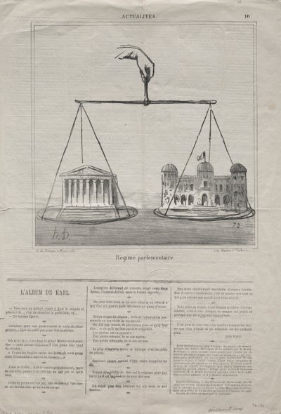 Actualities (No. 10): Parliamentary Regime by Honoré Daumier