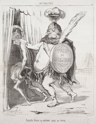 Achilles Withdrawing into his Tent by Honoré Daumier