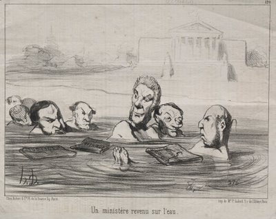 Actualities No. 120: A Minister returns to the water by Honoré Daumier