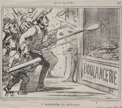 The Insurrection of the Pastry-cooks by Honoré Daumier