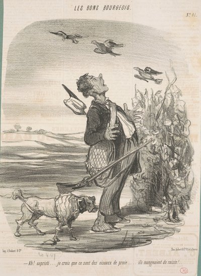 Ah! ... I Think They Are Birds of Prey... by Honoré Daumier