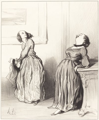 Ah, You Find That My Last Novel Is Not Quite... by Honoré Daumier