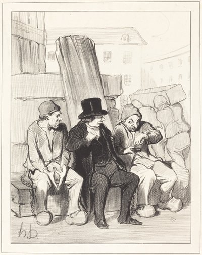 So then, my friend, at twenty-two... by Honoré Daumier