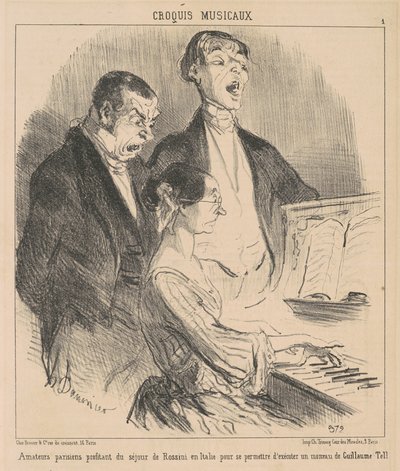 Parisian Amateurs Taking Advantage of Rossini