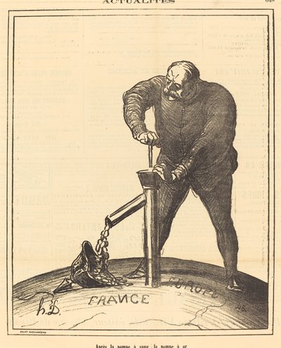 After the Blood Pump, the Gold Pump by Honoré Daumier
