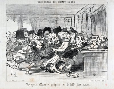 Artwork by Honore Daumier. Series 