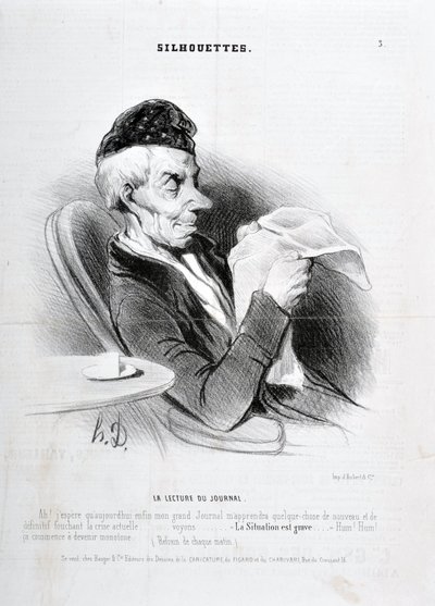 Artwork by Honore Daumier Charivari dates from 1840: Serie SOUXETTES 