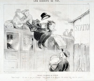Artwork by Honore Daumier. Series 