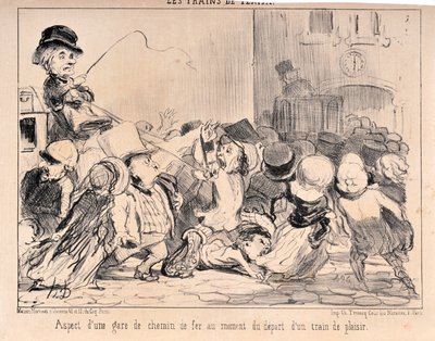 Artwork by Honore Daumier. Series 