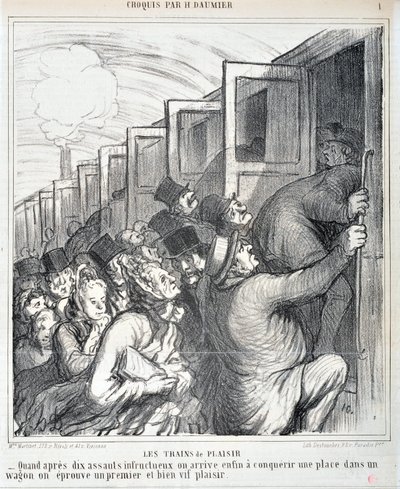 Artwork by Honore Daumier. Series 