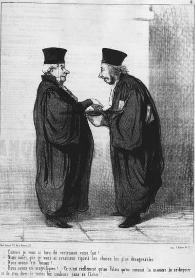 As I Told You Verily Your Fact!... by Honoré Daumier