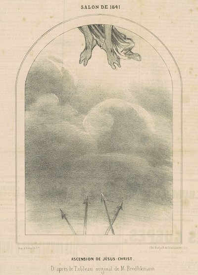 Ascension of Jesus Christ by Honoré Daumier