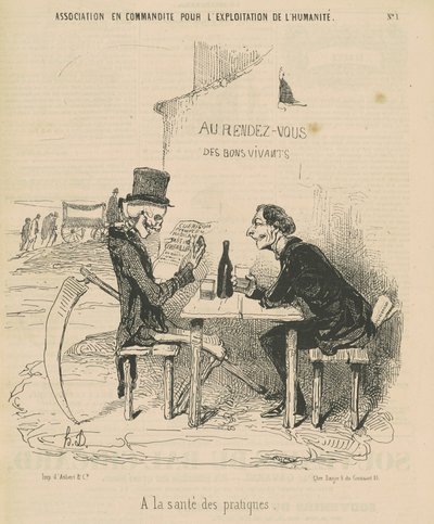 Limited Partnership for the Exhibition of Humanity to the Health of Practices by Honoré Daumier
