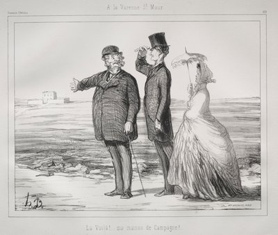 At Varenne, Saint-Maur by Honoré Daumier