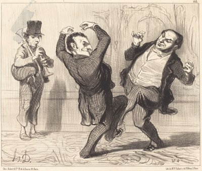 Attached by their grandeur to the banks of the Seine... by Honoré Daumier