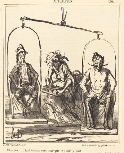 Wait... we still need this... by Honoré Daumier