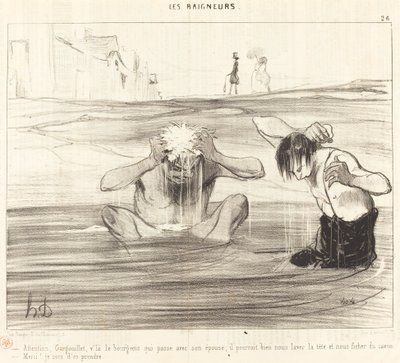 Attention, Gargouillet, here comes the bourgeois... by Honoré Daumier